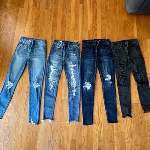 4 American eagle jeans